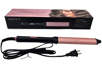 Savvy 1.25 Oval Wave Wand, Pink