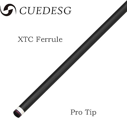 Carbon Fiber Pool Cue Stick 10.5mm11.8mm12.5mm,Low Deflection Pool Stick with Rare Wood Butt,Professional Cue Stick with Box Case