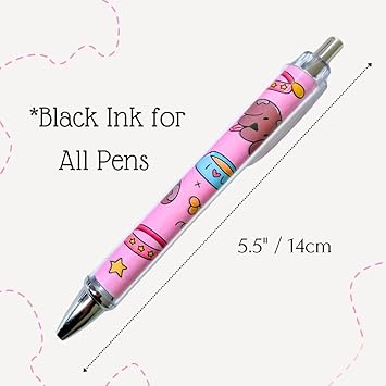 YJ PREMIUMS 8PC Dog Writing Pens Veterinary Ballpoint Ink Pen Set for Dogs Lovers Doggie People Kawaii Puppy Paw Print Vet Med School Supplies Students Stationary Animal for Men Women Themed Gifts