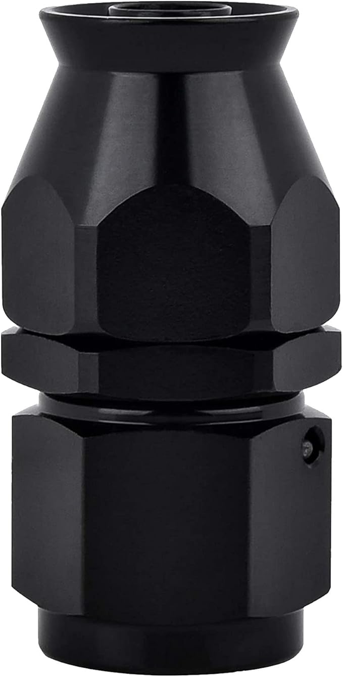 EVIL ENERGY 8AN PTFE Hose End Fitting Straight Black for PTFE Hose Only