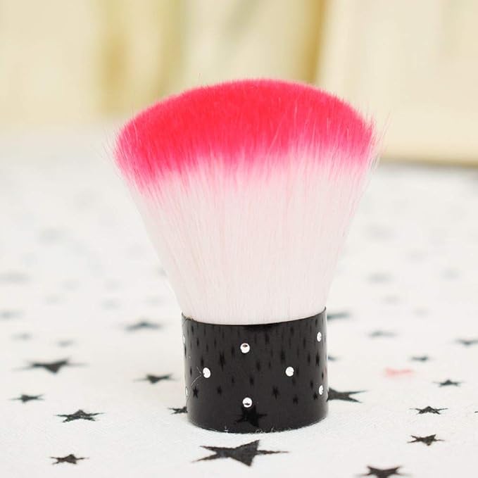 Nail Brush 1 Pc Nail Art Manicure Pedicure Dust Cleaner Cleaning Brush Powder Remover Flower Brush Beauty Tool Gel Nail Art Random Color