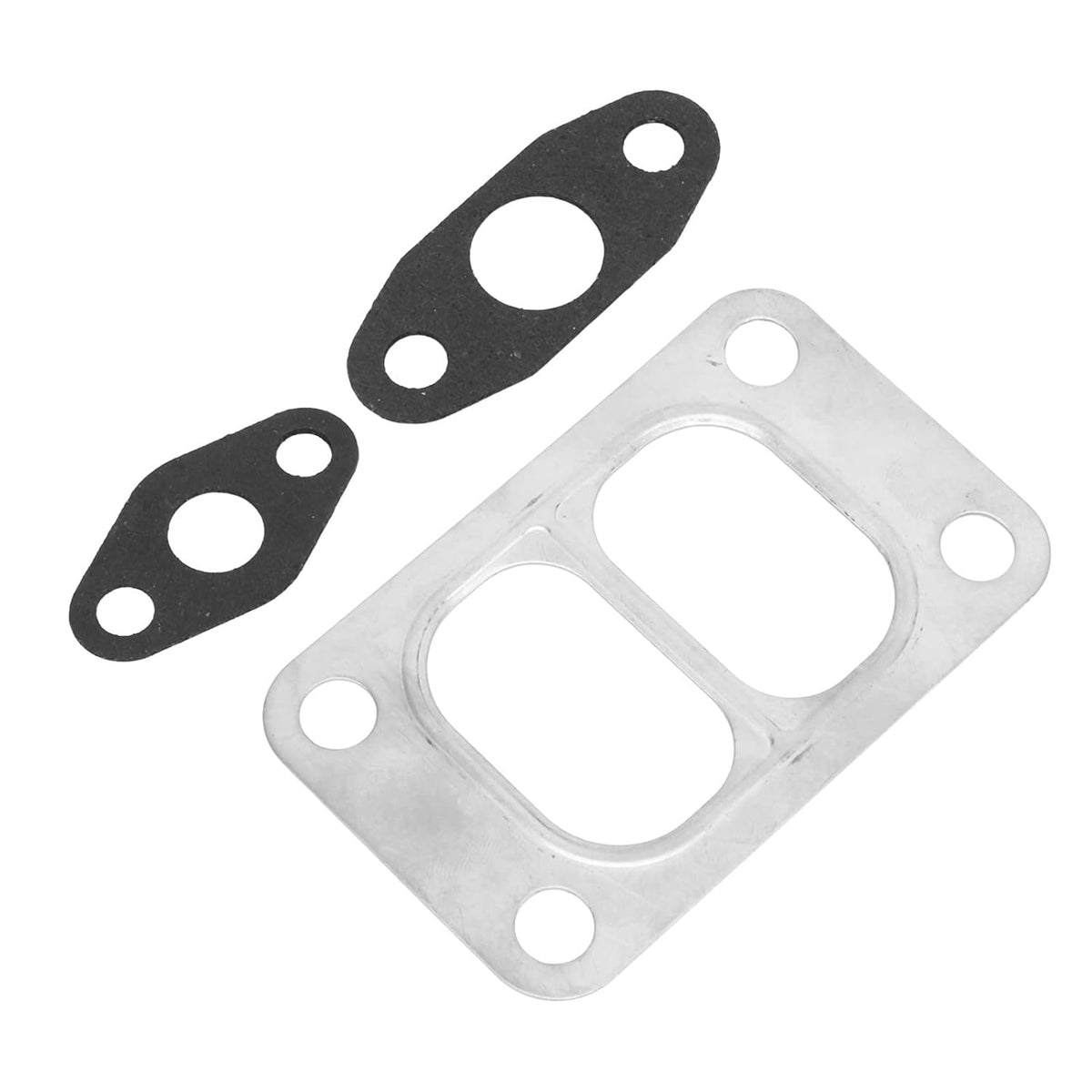 1 Pcs Turbo Gasket Set for Holset HX35 HX35W HX40 HX40W, Turbocharger Oil Inlet Outlet Divided Gasket Kit with Oil Drain Feed Replacement Compatible with Divided Turbine Inle