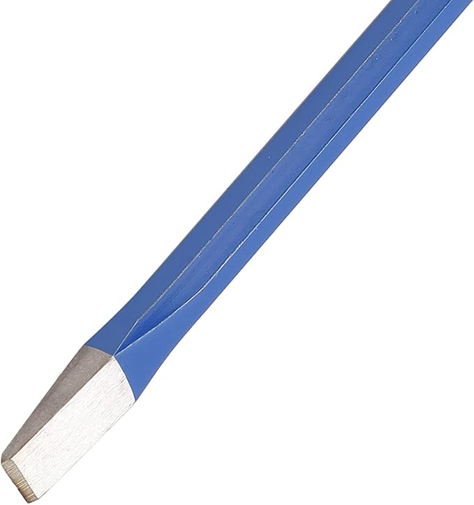 6.5 in masonry chisel, alloy steel flat utility chisel, cement chisel, engineering masonry tool for cutting, carving, and chiselling