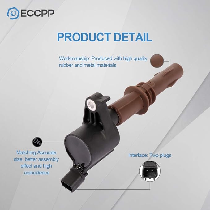 ECCPP ignition coils Pack of 1 DG521,coils packs,for Ford F-150,F-250F350 Super Duty,Explorer,Mustang,Expedition ,for Lincoln Navigator ,for Mercury Mountaineer,4.6L 5.4LDG521 C1659,GN10233