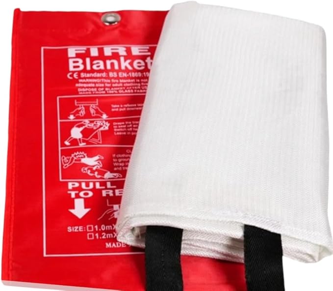 Fire Blanket, 1M x 1M (39.37in x 39.37in), EN-1869:2019 Standard