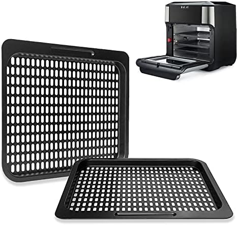 2 Pcs Cooking Trays Replacement for Instant Vortex, Innsky, Chefman and other Air Fryer Oven, Removable Mesh Cooking Rack for Air Fryer Accessories