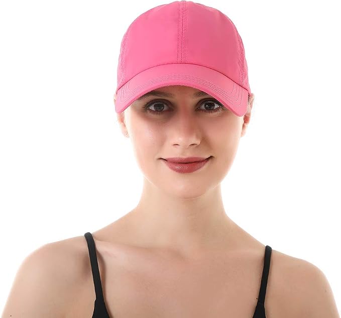Womens Criss Cross Ponytail Hat Quick Drying Baseball Cap Sun Hats UV Protection Sport Cap