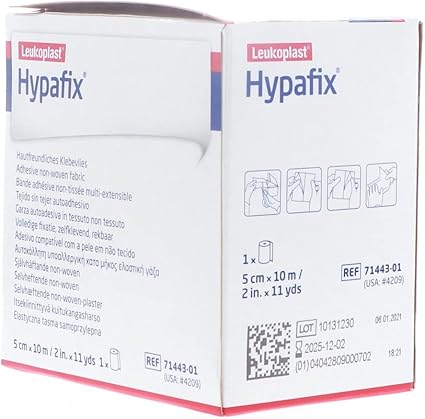 Hypafix Dressing Retention Tape: 2" X 10 Yds Each