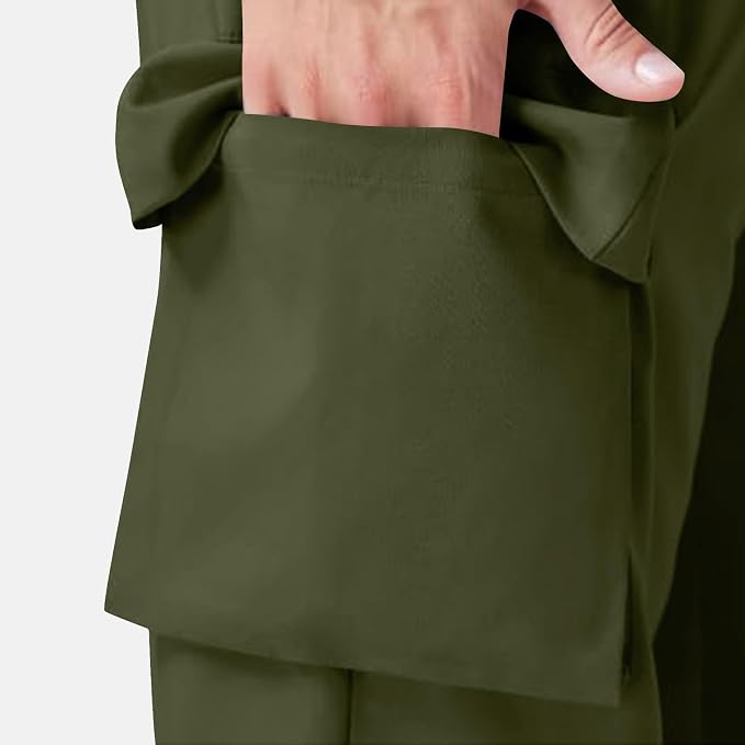 Army Green, OPHPY Hiking Pants Women Lightweight Quick Dry Cargo Pants High Waist Outdoor Travel Athletic Jogger Sweatpants with 4 Pockets