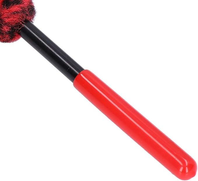 Universal Long Handle Wheel Brush, Professional Car Wheel Hub Cleanings Brush Detailing Brush and Stiff Tire Brush for Wheels, Rims, Exhaust Tips