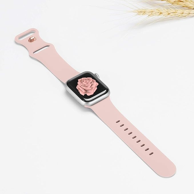 Bandiction Compatible with Apple Watch Series 3 38mm Series 5 40mm iWatch Bands 38mm 40mm 41mm, Soft Silicone Sport Replacement Strap Compatible for iWatch SE Series 10 9 8 7 6 5 4 3 2 1 Ultra