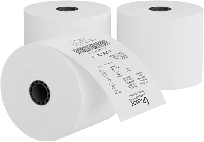Upgrade Office Supply Adding Machine Calculator Rolls, 2-1/4 x 150 ft, 3 Pack USA
