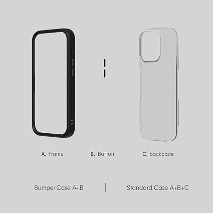 RhinoShield Modular Case Compatible with iPhone 15 Pro Max Mod NX - Customizable Shock Absorbent Heavy Duty Protective Cover 3.5M 11ft Drop Protection - Naruto ShippudenLogo - Akatsuki