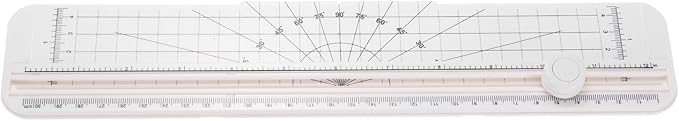 PATIKIL 12 Inch Paper Cutter, Portable Paper Trimmer Slicers Scrapbooking Tool for A4 Size Paper Craft Paper Photo Cardstock, White