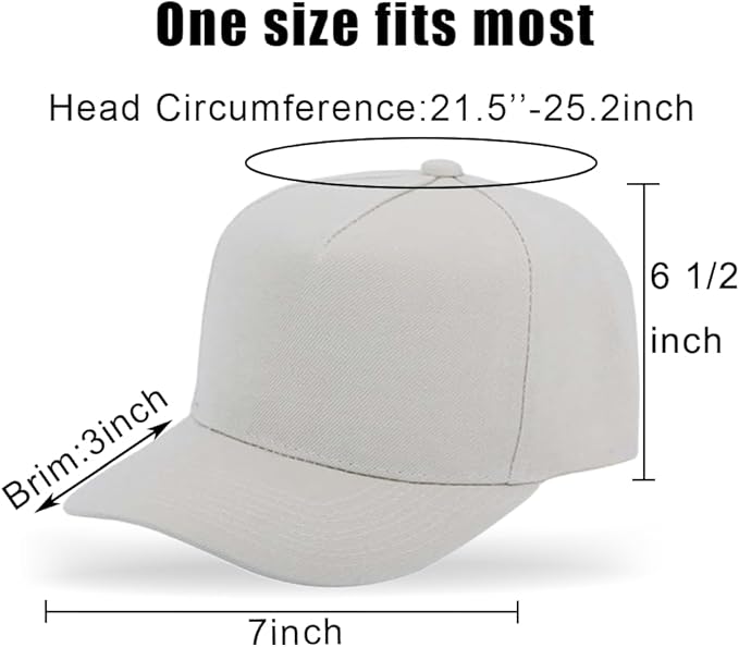 5-Panel Baseball Cap for Workouts, Hiking, Outdoor Sports, Customizable DIY Design, All-Season Comfort Fit, Adjustable