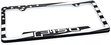 Ford F-150 American Flag Patriotic UV Printed Metal License Plate Frame