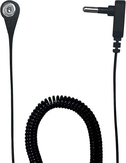 Grounding Cord for Grounding Products, 15 Foot Wire Black, Cable Black