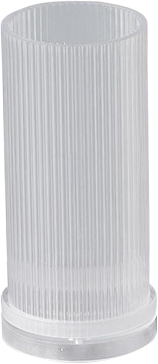Acrylic Candle Mould Pillar Candle Molds Cylinder Candle Mold Cylindrical Candle Mould DIY Candle Making Moulds Stripe Mold for Making 3D Candles, Soaps, Wax Crafts (6x15cm)