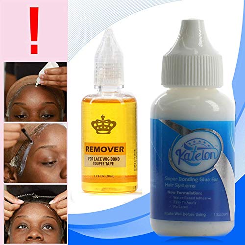 Wig Glue Lace Glue Invisible Bonding Glue Lace Wig Glue Adhesive for Poly and Lace Hairpiece, Wig, Toupee Systems, Wig Glue Hair Replacement Adhesive