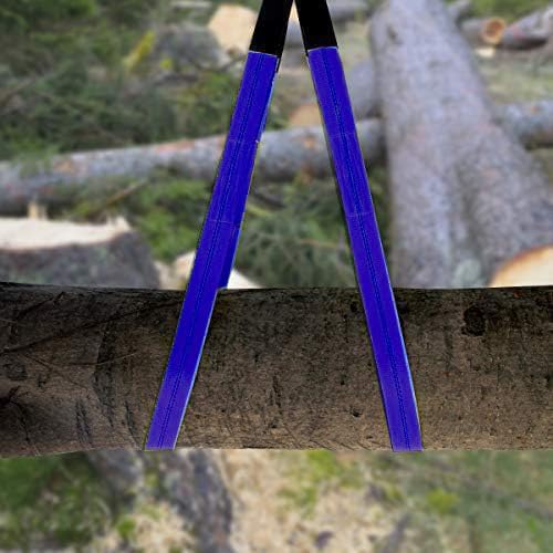 1Pack 2 "x6' Tow Strap with Reinforced Loops Vehicle Recovery Rope 10,000 Pound Breaking Strength 2 inch 6 Feet Lift Sling Strap,Blue
