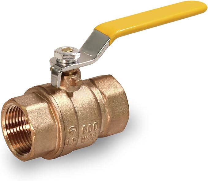 Midline Valve 822T223-NL Premium Full Port Ball Valve Brass, 1 in. FIP