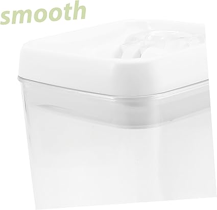 Luxshiny 1pc Transparent Plastic Snack Grain Storage Tank Sealed Can for Kitchen Food Organization Airtight Container for Cereals and Snacks