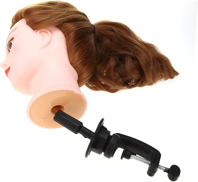 SMASOLO Adjustable Mannequin Head Stand for Wig Display and Hairdressing Practice Sturdy Design for Easy Assembly and Travel for Cosmetology Training and Styling