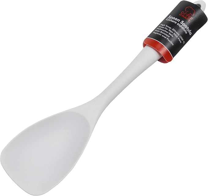 Chef Craft Premium Silicone Spoon Spatula, 11.5 inch, Gray