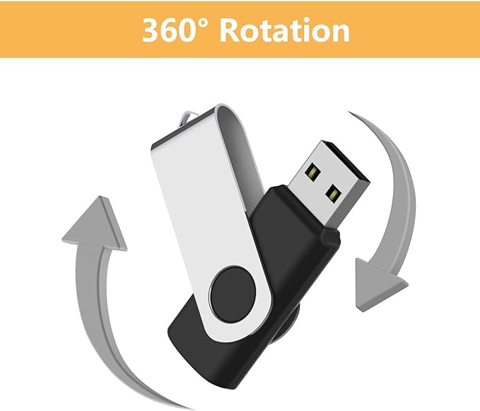 2 Pack 16GB USB Flash Drive,Black