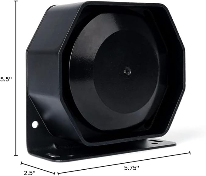 Xprite Compact 200 Watt High Performance Extra Slim Siren Speaker (Capable with Any 100-200 Watt Siren)