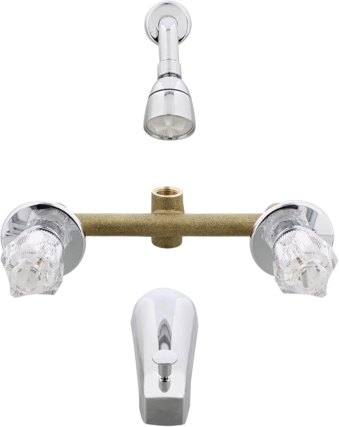 Empire Brass Faucet 8" 2-valve Shower Diverter J228AF