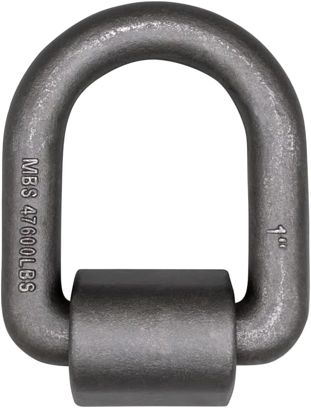 Mytee Products (2 Pack) 1" Heavy Duty Weld-On Forged D Ring 47,000 Lbs
