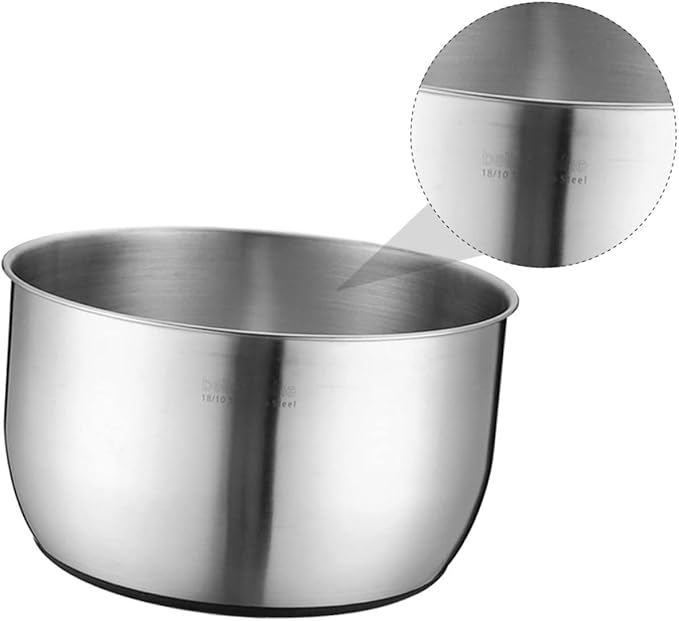 XENITE 1pc Steel Duty Whisking Storage Heavy Scale Supplies Serving Cream Mixing Blender Prep Stainless Deep Pot Grade Tool for Nesting Cooking Deeper Egg Baking Measurement Plates