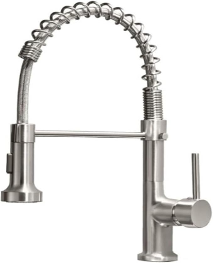 Kitchen Faucet Pull Out Sprayer Countertop Mount Matte Black Mixer Faucet 360 Degree Swivel Kitchen Sink Hot and Cold Water Faucet