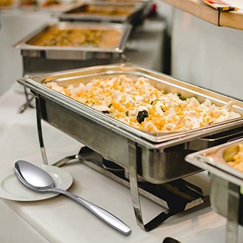 Ggbin 6 Pieces Stainless Steel Dinner Buffet Serving Spoons, 9.75 Inches
