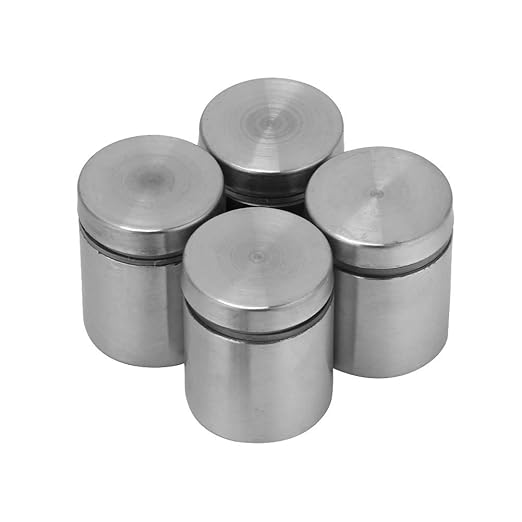4pcs Stainless Steel Advertise Fixing Pins, Glass Standoff Mounting Bolts Glass Mounting Standoff Nail Wall Mount Standoff Holder fir Sign Mounting Hardware 25x253040mm(25 25MM)