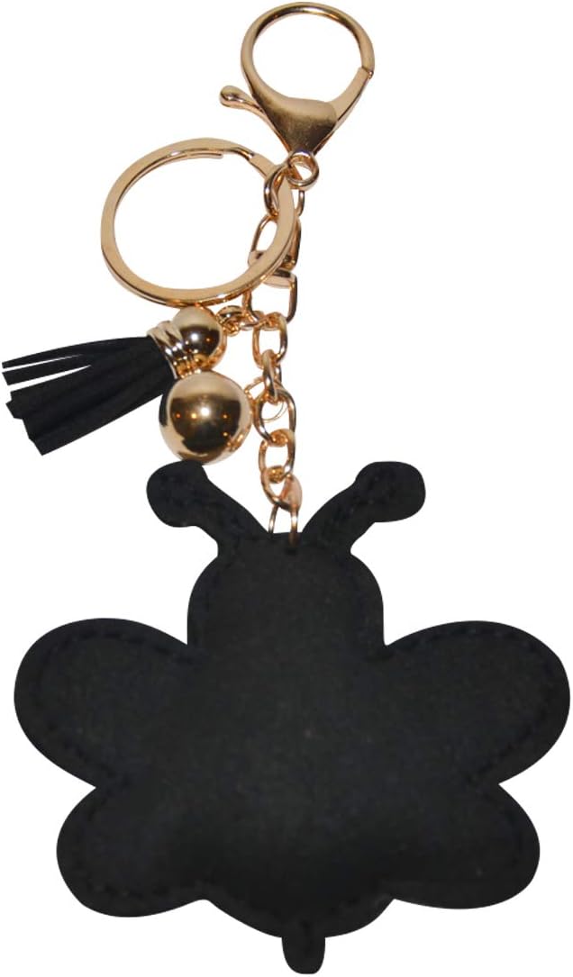 Popfizzy Bumble Bee Keychain for Women and Girls Backpack Charms Rhinestone Purse Charms for Handbags