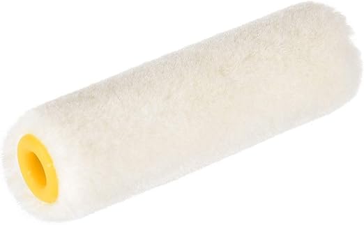 uxcell 6xWool Paint Roller Brush 3 Inch 74mm for Household Wall Painting Treatment with 1xPlastic Handle