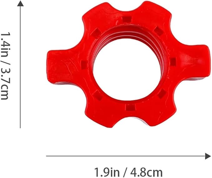 4 Pcs Dumbbell Bar Nut Barbell Fixing Accessories Home Gym Equipment Collar