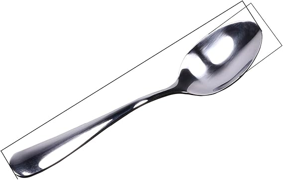 Mini Skater 6 Pcs Stainless Steel Spoons 5.5 Inch Small Mirror Polishing Tea Dessert Coffee Soup Dinner Spoon for Toddlers Students