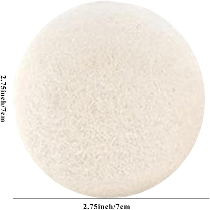100% Wool Dryer Balls - Natural Fabric Softener, Reusable, Reduces Drying Time, Chemical-Free, Eco-Friendly, Perfect for Baby Clothes, Set of 6 XL Balls