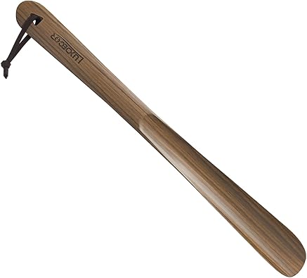 Luxdecor Long Handled Wooden Shoehorns-24in Wooden Long Handle Shoe Horn for Seinors Men Boot Jack Shoe Helper for Women