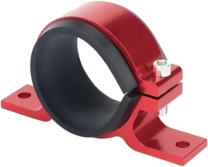 Car Fuel Pump Fuel Filter Mounting Bracket,60mm Fuel Filter Mounting Bracket, Fuel Pump Clamp Holder,Fuel pump mounting bracket- Red