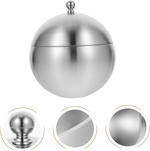 Spherical Ice Bucket Stainless Steel Ice Bucket Ice Storage Bucket Ice Bucket with Lid Bar Ice Container Large Capacity Ice Container Ice Cube Container Wine Ice Bucket Bar Supply