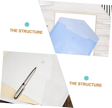 SEWACC 12pcs A5 Organizer Pouch d Document Bag Snap Closure for School Office