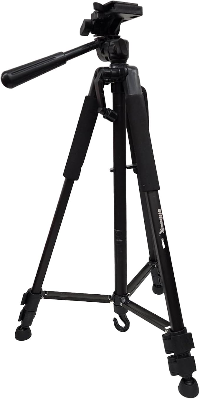 Ultimaxx Professional 60-inch Aluminum Alloy Tripod with Carrying Case Compatible with Canon, Nikon, Sony, Samsung, Olympus, Panasonic and Pentax DSLR Cameras Camcorder