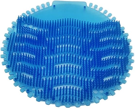 Urinal Screen Deodorizer Mat, Blue, Wave Pattern Design with Splash Reduction (Blue)