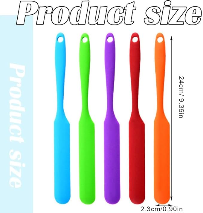 Jar Spatula, Silicone Jar Scraper with Long Handle, Heat Resistant Kitchen Spatulas, Jam Spreader for Peanut Butter Cake Cream Spatulas Mixing Scraper, Jar Blenders, Kitchen Must Have