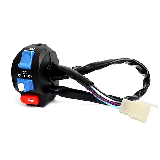 Zuma Chinese Scooter Waterproof Aluminum 78'' 22mm LeftRight Side Handle Switch Control Assembly Set with Ignition Cutoff Function for Disc Brake System GY6 50cc 125cc 150cc Moped Scooter Motorcycle