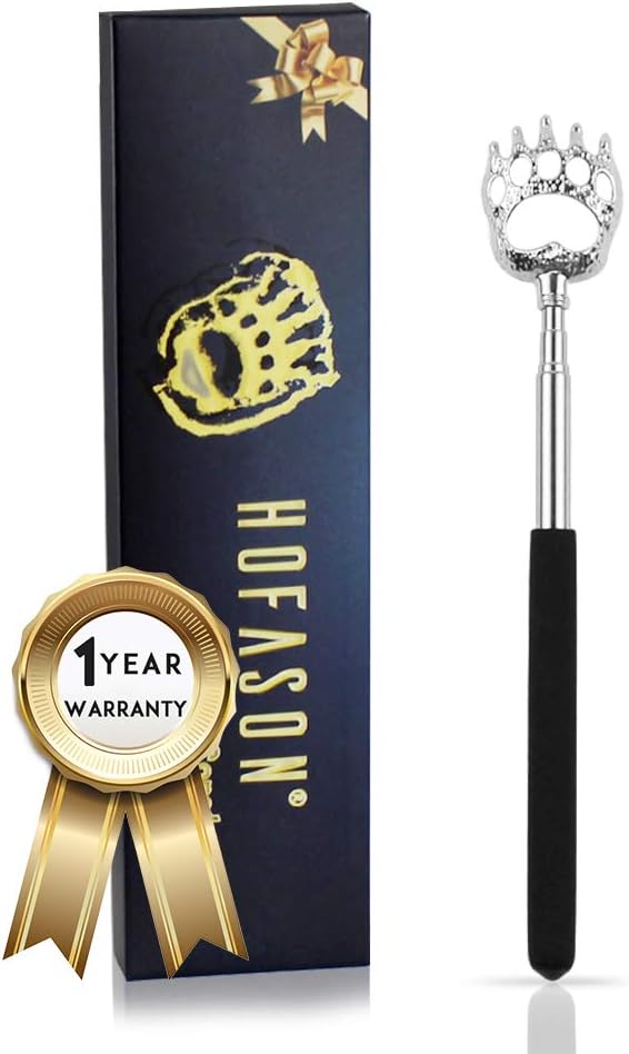 Back Scratcher, Fathers Day Dad Gifts for DadHusbandGrandpa, Christmas Stocking Stuffers for MenWomenAdults, Bear Claw Back Scratcher Portable Extendable, Novelty Idea Funny Men Small Gifts